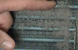 air conditioner coil dirt