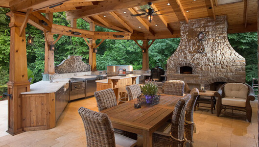 outdoor kitchen