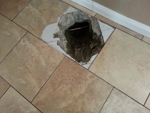 repair a slab leak
